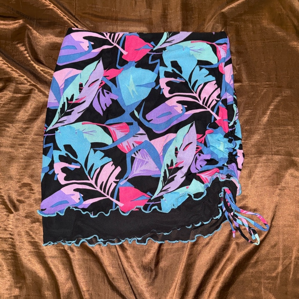 Floral Print Women's Swim Skirt